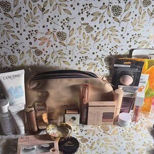 Lancome Beauty Collection with Gold Bag